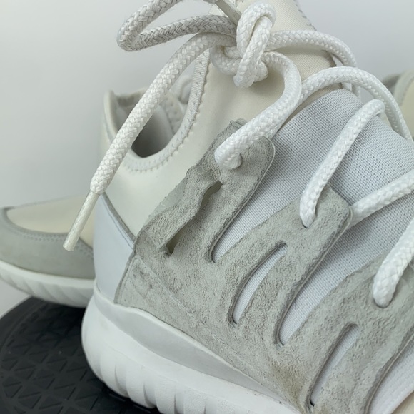 Adidas Originals Tubular White Athletic Running Shoes AQ6722 Men's Size 13 - Picture 10 of 14